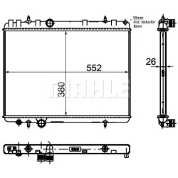 Aušinimo radiatorius
                                MAHLE                                                CR 1144 000P, MAHL
