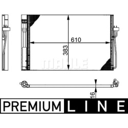 kondensatorius, oro kondicionierius BEHR *** PREMIUM LINE ***
                                MAHLE                          