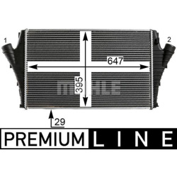 tarpinis suslėgto oro aušintuvas, kompresorius BEHR *** PREMIUM LINE ***
                                MAHLE             