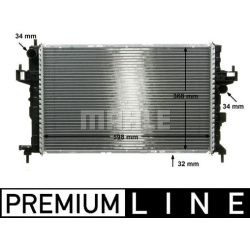Aušinimo radiatorius
                                MAHLE                                                CR 391 000P, MAHLE