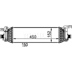 tarpinis suslėgto oro aušintuvas, kompresorius BEHR *** PREMIUM LINE ***
                                MAHLE             