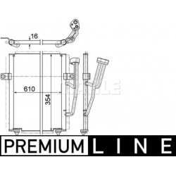 kondensatorius, oro kondicionierius BEHR *** PREMIUM LINE ***
                                MAHLE                          