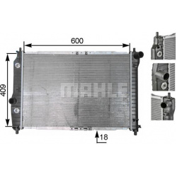 Aušinimo radiatorius
MAHLE CR 131 000S, MAHLE
