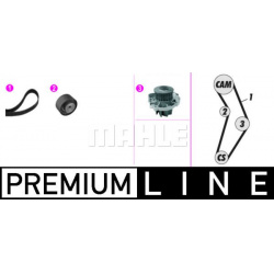 vandens siurblio ir paskirstymo diržo komplektas BEHR *** PREMIUM LINE ***
                                MAHLE            