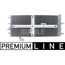 kondensatorius, oro kondicionierius BEHR *** PREMIUM LINE ***
                                MAHLE                          