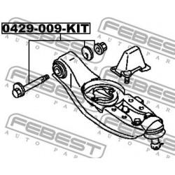 korekcinių išvirtimo varžtų rinkinys
                                FEBEST                                0429-009-KIT, 