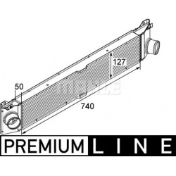 tarpinis suslėgto oro aušintuvas, kompresorius BEHR *** PREMIUM LINE ***
                                MAHLE             