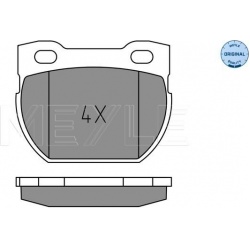 stabdžių trinkelių rinkinys, diskinis stabdys MEYLE-ORIGINAL: True to OE.
                                                