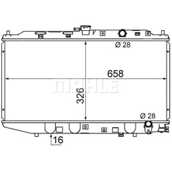 Aušinimo radiatorius
                                MAHLE                                CR 158 000S, MAHLE, CR158000S, aut