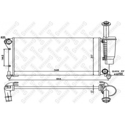 Aušinimo radiatorius
                                STELLOX                                                10-25406-SX, STE