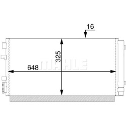 kondensatorius, oro kondicionierius BEHR
                                MAHLE                                               