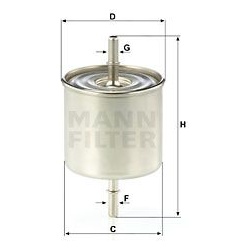 kuro filtras
                                MANN-FILTER                                                WK 8046, MANN-FILTER,