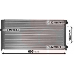 Aušinimo radiatorius
                                VAN WEZEL                                                58002109, VAN 
