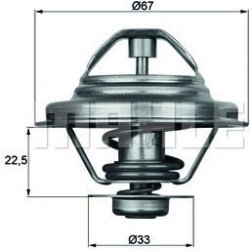 termostatas, aušinimo skystis BEHR
                                MAHLE                                TX2480D, MAHLE, TX24