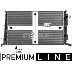 Aušinimo radiatorius
                                MAHLE                                                CR 6 000P, MAHLE, 
