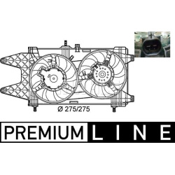 ventiliatorius, radiatoriaus BEHR *** PREMIUM LINE ***
                                MAHLE                                 