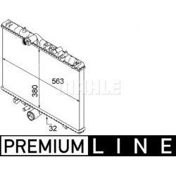 Aušinimo radiatorius
MAHLE CR 884 000P, MAHLE