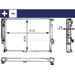 Aušinimo radiatorius
                                MAHLE                                                CR 326 001S, MAHLE