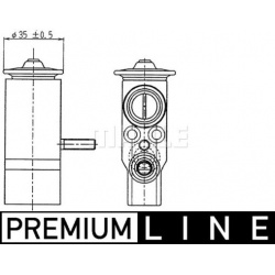 išsiplėtimo vožtuvas, oro kondicionavimas BEHR *** PREMIUM LINE ***
                                MAHLE                 