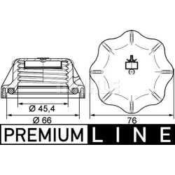 dangtelis, radiatorius BEHR *** PREMIUM LINE ***
                                MAHLE                                       