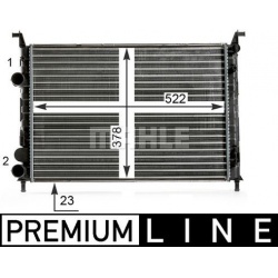 Aušinimo radiatorius
                                MAHLE                                                CR 7 000P, MAHLE, 