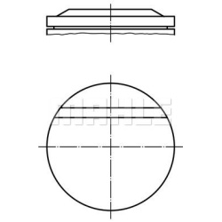 stūmoklis
                                MAHLE                                002 71 10, MAHLE, 0027110, auto detalė