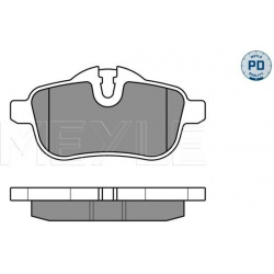 stabdžių trinkelių rinkinys, diskinis stabdys MEYLE-PD: Advanced performance and design.
                                 