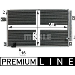 kondensatorius, oro kondicionierius BEHR *** PREMIUM LINE ***
                                MAHLE                          