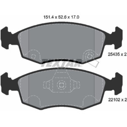 stabdžių trinkelių rinkinys, diskinis stabdys Q+
TEXTAR