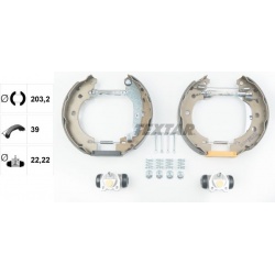 stabdžių trinkelių komplektas Shoe Kit Pro
                                TEXTAR                                         