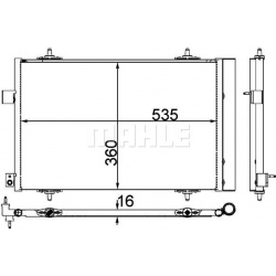 kondensatorius, oro kondicionierius BEHR *** PREMIUM LINE ***
                                MAHLE                          