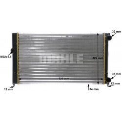 Aušinimo radiatorius
                                MAHLE                                CR 366 000S, MAHLE, CR366000S, aut