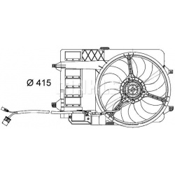 ventiliatorius, radiatoriaus BEHR
                                MAHLE                                CFF 29 000S, MAHLE, CF