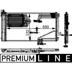 kondensatorius, oro kondicionierius BEHR *** PREMIUM LINE ***
                                MAHLE                          