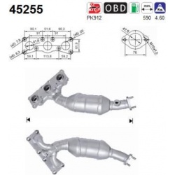 katalizatoriaus keitiklis
                                AS                                                45255, AS, 45255,