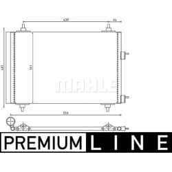 kondensatorius, oro kondicionierius BEHR *** PREMIUM LINE ***
                                MAHLE                          