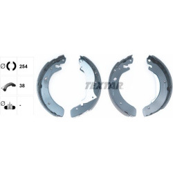 stabdžių trinkelių komplektas
TEXTAR 910556