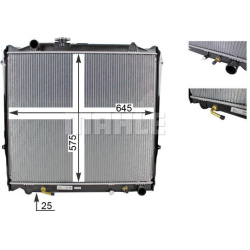 Aušinimo radiatorius
                                MAHLE                                                CR 1521 000S, MAHL