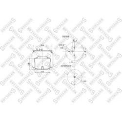 pneumatinė oro pagalvė
                                STELLOX                                                84-00136-SX, 