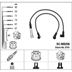 uždegimo laido komplektas
                                NGK                                                RC-MB206, NGK, 