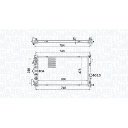 Aušinimo radiatorius
                                MAGNETI MARELLI                                                35021315