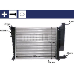 Aušinimo radiatorius
MAHLE CR 478 000S, MAHLE