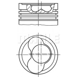 stūmoklis
                                MAHLE                                030 66 12, MAHLE, 030 66 12, auto detalė
