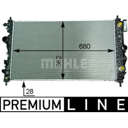 Aušinimo radiatorius
MAHLE CR 2117 000P, MAHL
