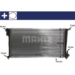 Aušinimo radiatorius
                                MAHLE                                                CR 624 000S, MAHLE