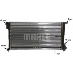 Aušinimo radiatorius
                                MAHLE                                CR 624 000S, MAHLE, CR 624 000S, a