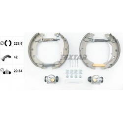 stabdžių trinkelių komplektas Shoe Kit Pro
                                TEXTAR                                         