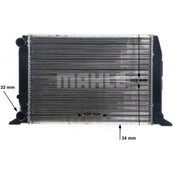 Aušinimo radiatorius
                                MAHLE                                CR 412 000S, MAHLE, CR412000S, aut