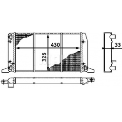 Aušinimo radiatorius
MAHLE CR 412 000S, MAHLE