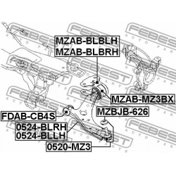 pakabos svirtis
                                FEBEST                                0524-BLLH, Nenurodytas gamintojas, 0524